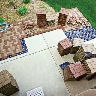Outdoor paver remodeling project by Perfect Solutions & More