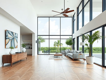 photo of a premium flooring in a south flordia modern home