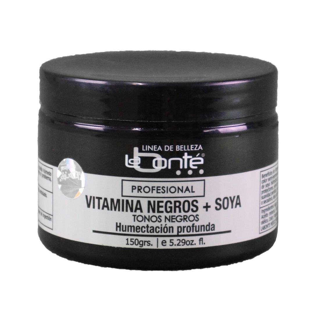Vitamina Negro Linea Blanca y Soya