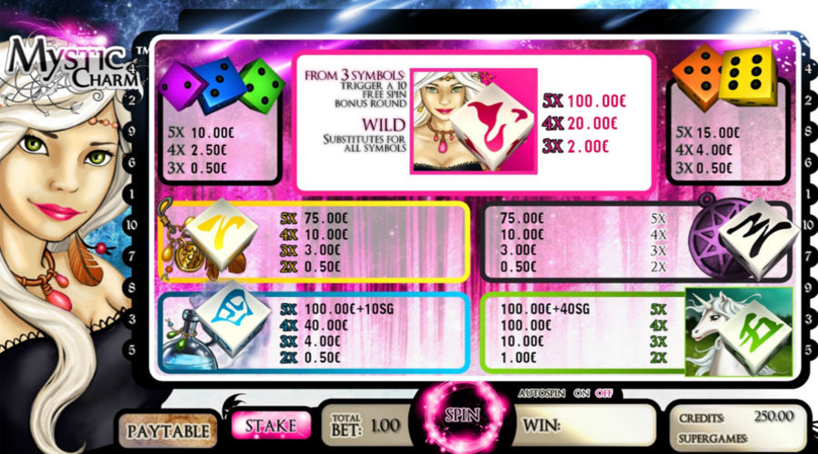 Slots de cassino Magic Charm