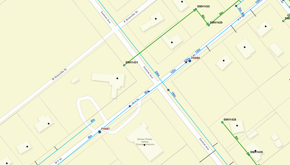 Water Main Break - West F Street