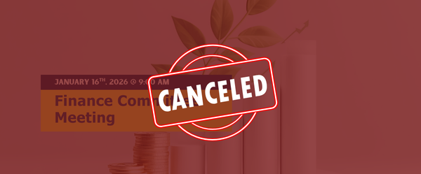 Canceled - Finance Committee Meeting