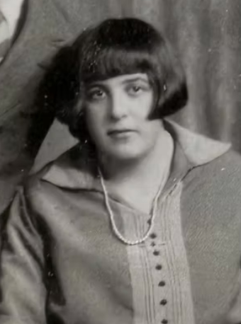 Lucy Karn in November 1928, she later became Mrs Lucy Good