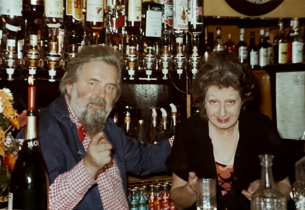 Val and Paddy De Burgh, New Year's Eve 1984
