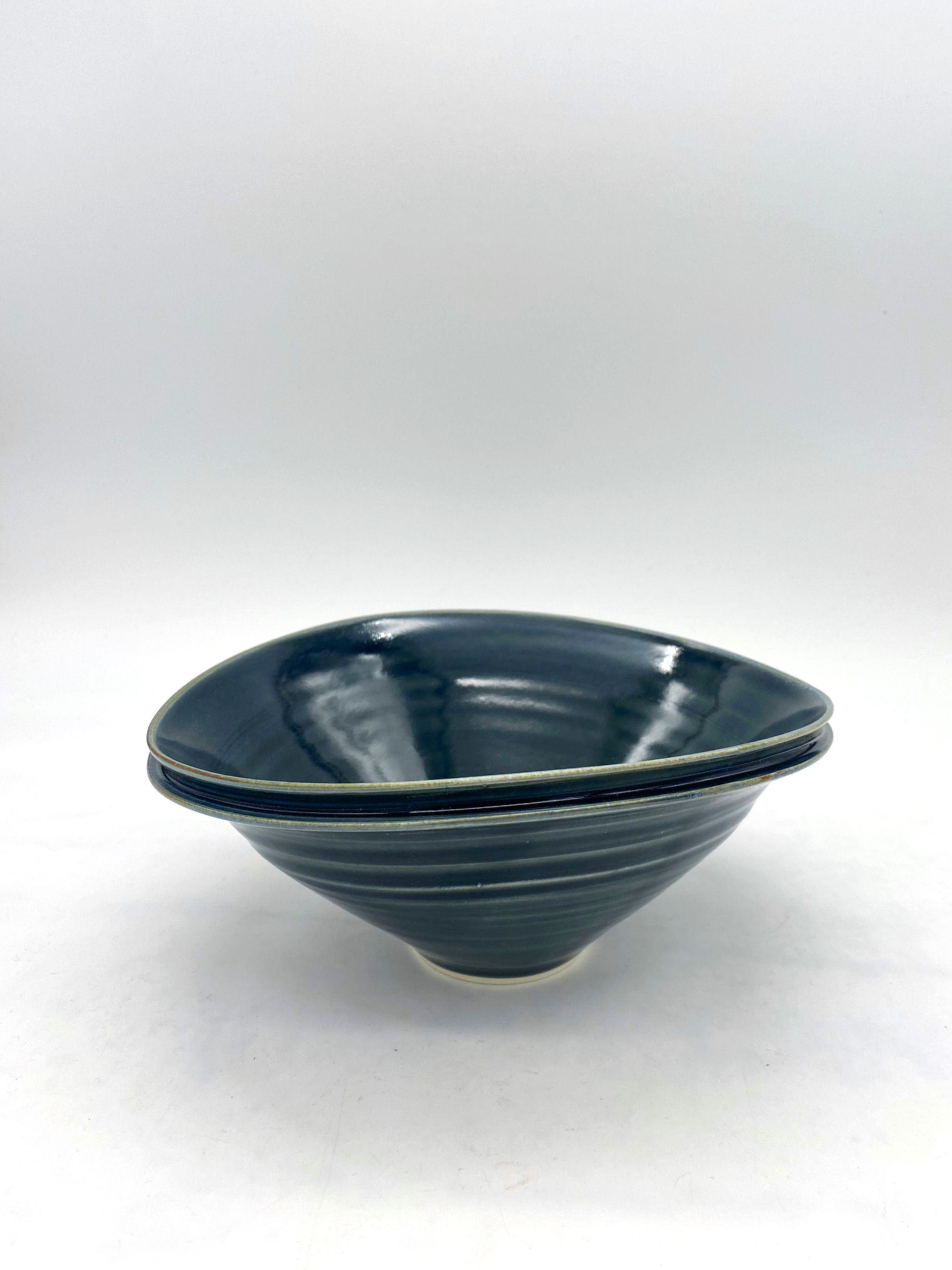 Double Lip Bowl L Blue Jeans