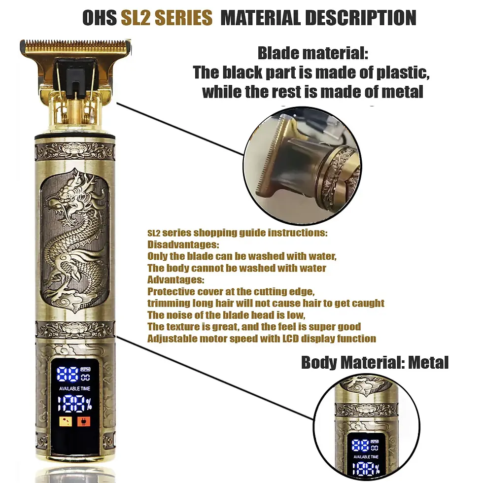 Thumbnail: T9 Hair Clipper Repair Beard Shaving Body Hair Trimmer Clippers Electric Machine