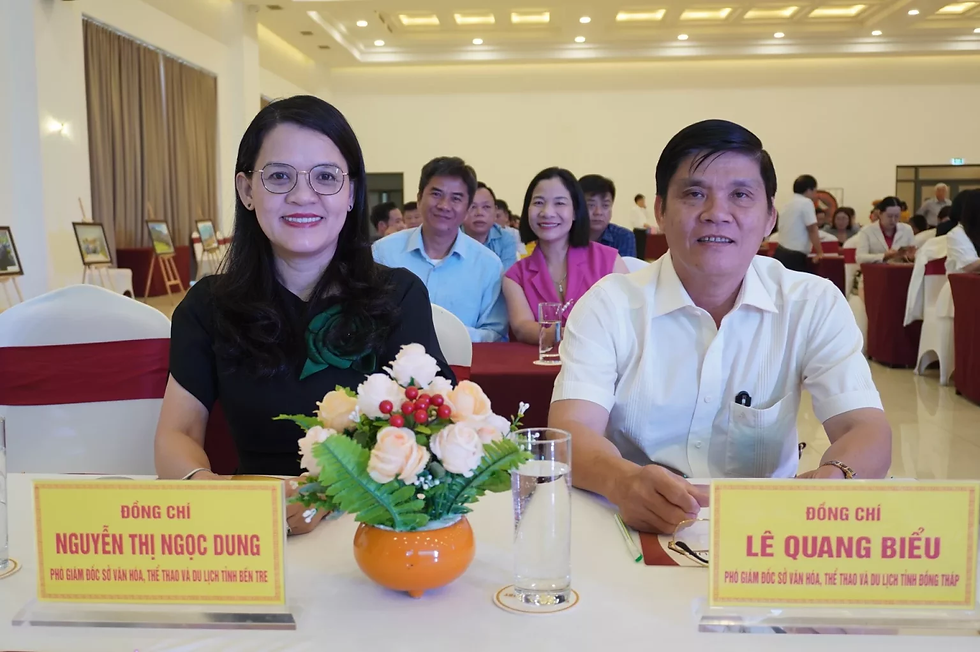 The forum attracts the participations of representatives from the Departments of Culture, Sports and Tourism of Ben Tre, Dong Thap, and Quang Nam provinces.