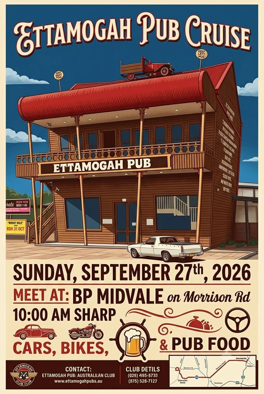 HSVNC Car Cruise to Ettamogah Pub