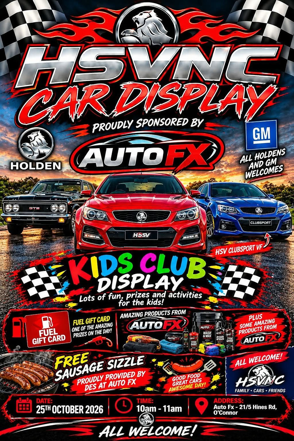 WA- ALL GM CAR DISPLAY Proudly Sponsored by Auto FX O'Connor