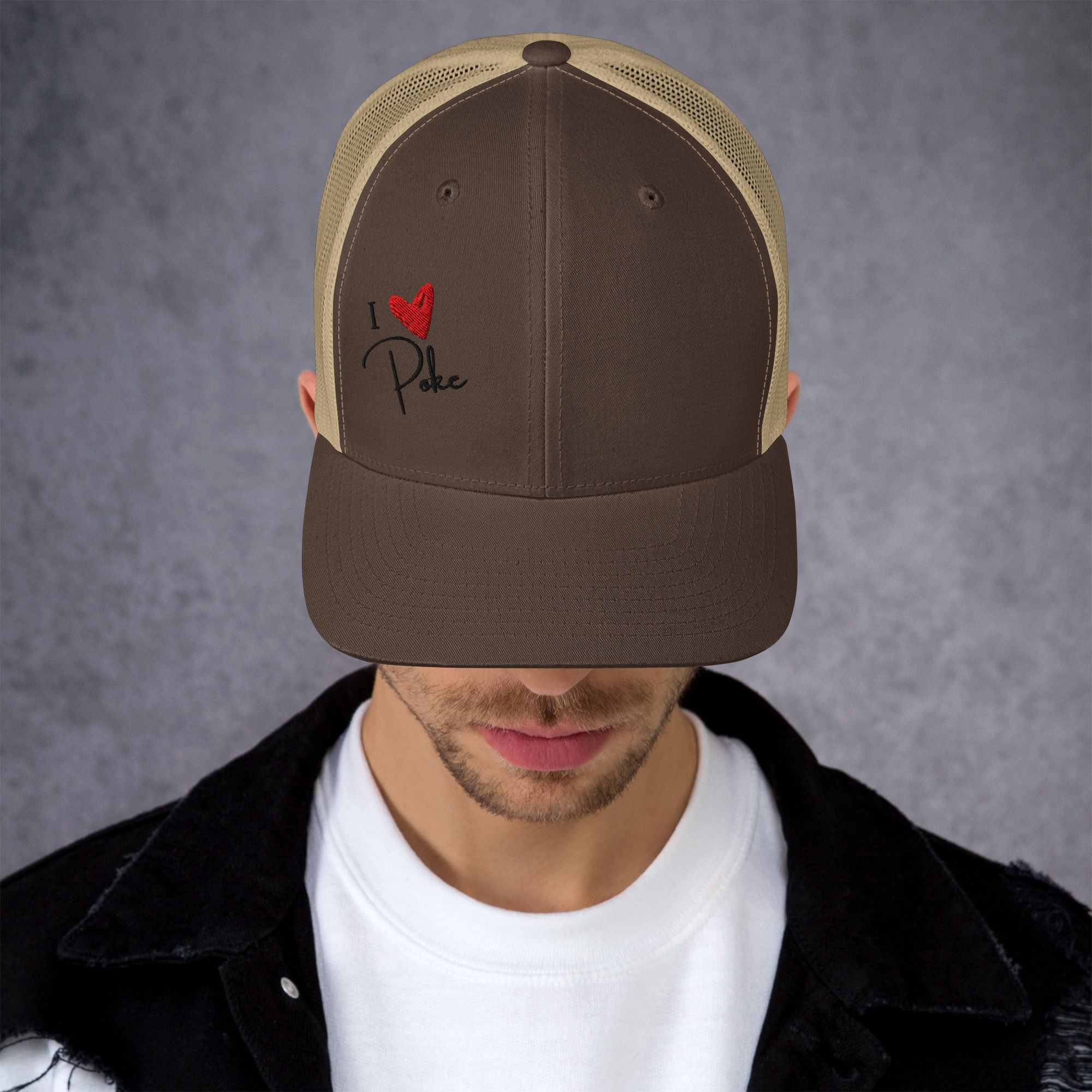 I Love Poke Trucker Cap