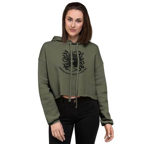 Medusa Crop Hoodie | Just Grow Up Clothing