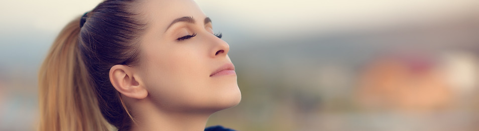 Relaxing Woman Outdoors