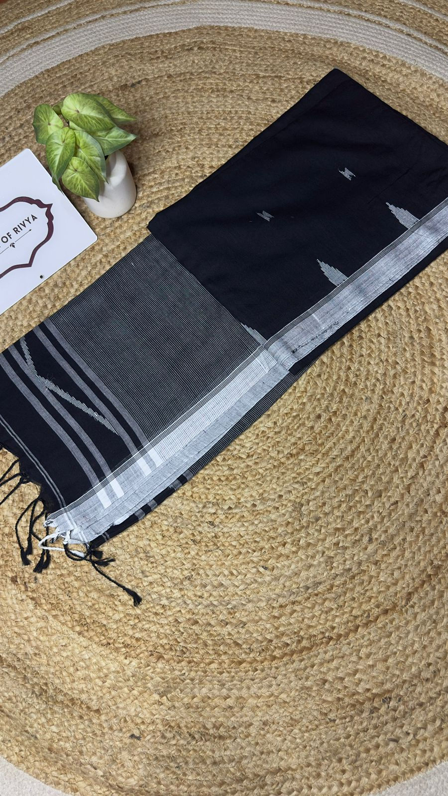 Thumbnail: Black & White mul cotton