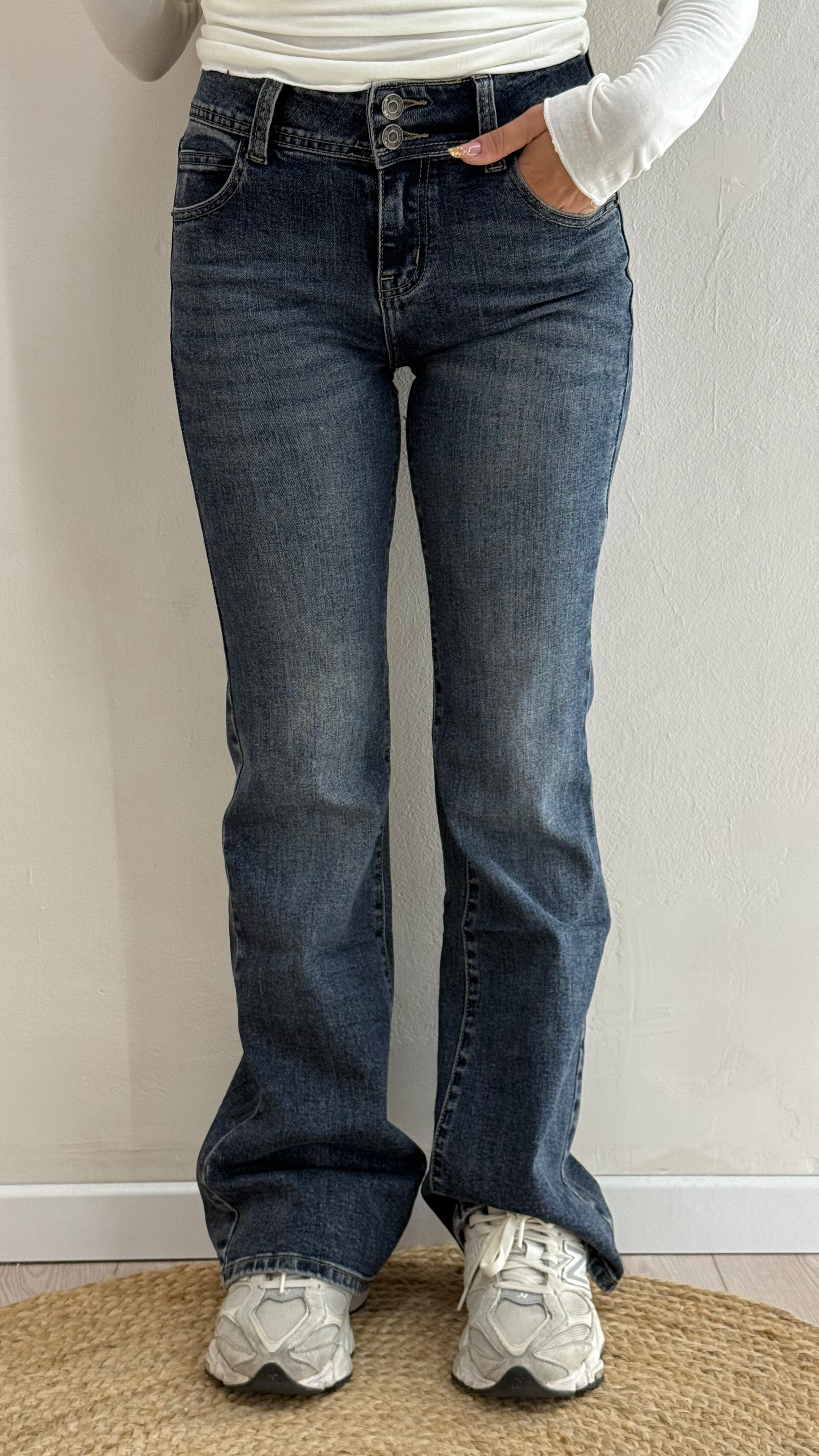 JEANS FLARE VITA MEDIA/BASSA