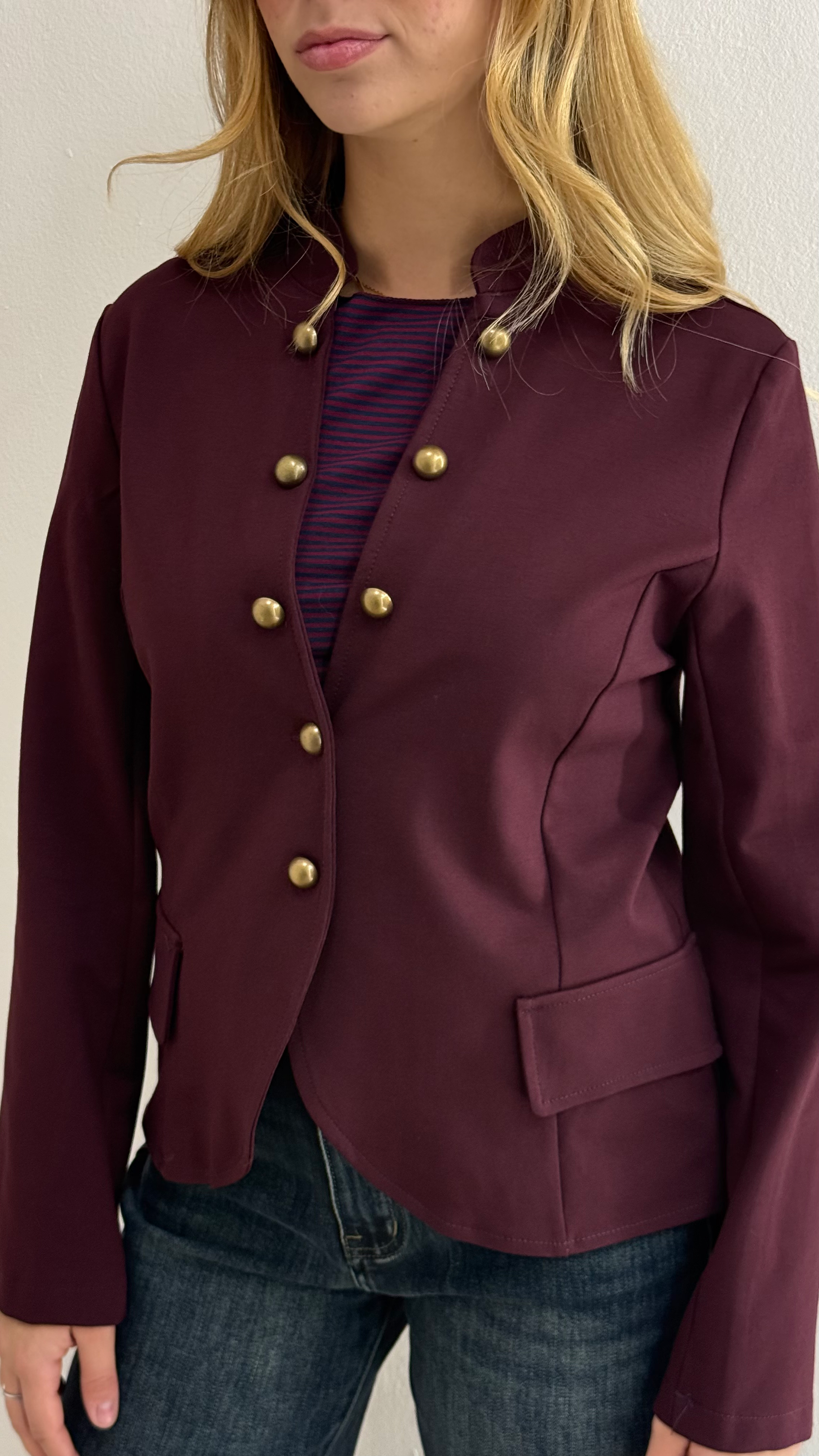 BLAZER MILITARY CON BOTTONI VINACCIA