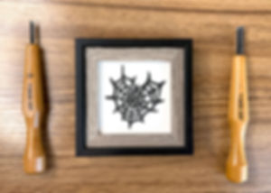 Spiderweb Heart Mini Print