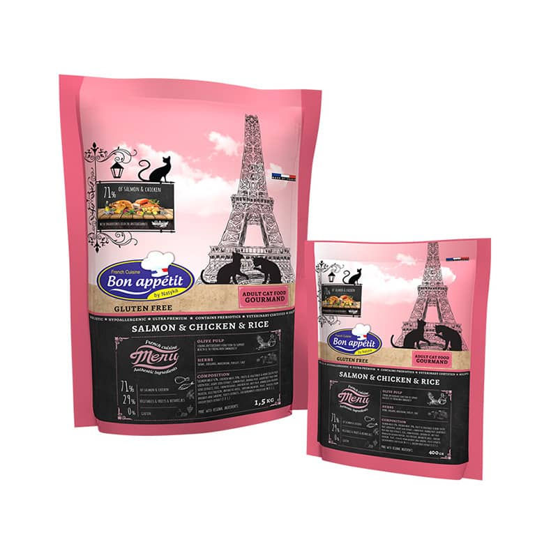 Miniature : BON APPETIT Chat Adulte Gourmand : Saumon, Poulet & Riz