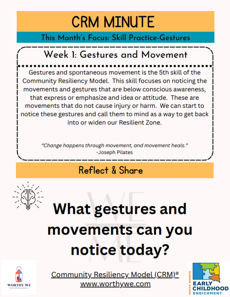 CRM Minute: Gestures and Movement