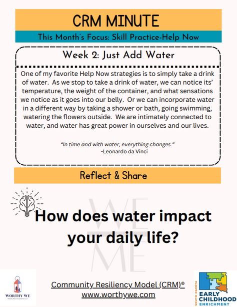 CRM Minute: Just Add Water