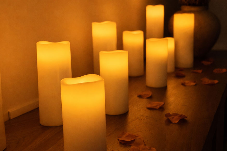 décoration romantique avec bougies et pétales suite trinidad vibes avec spa privatif à Aire-sur-la-Lys