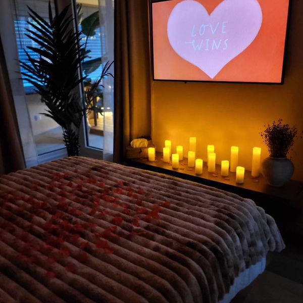 espace nuit pour une nuit en amoureux avec jacuzzi privatif dans le Pas-de-Calais