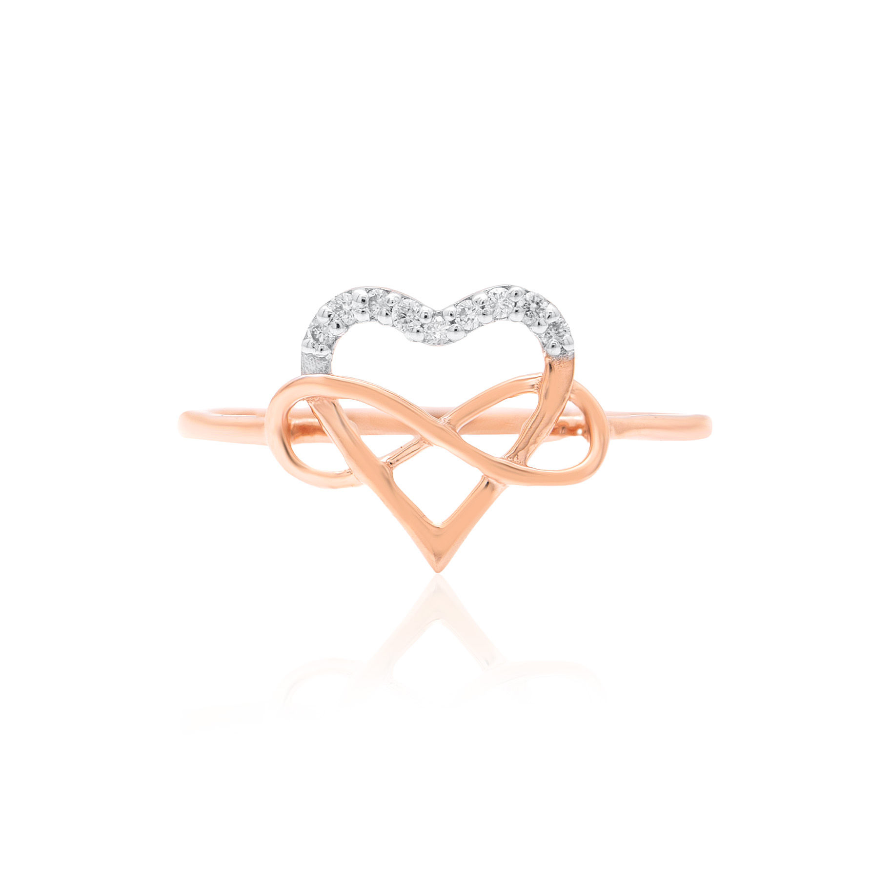 Infinity Love Knot Diamond Ring