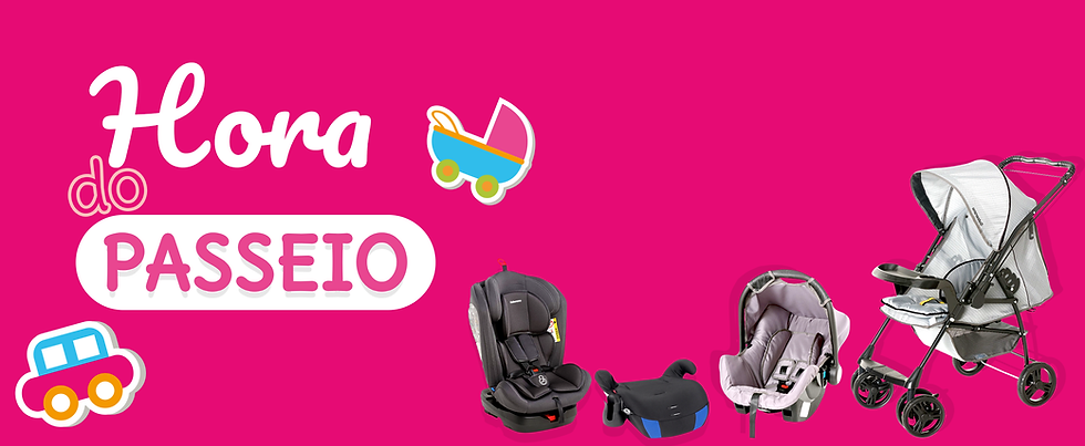 acessórios para hora do passeio com o bebê