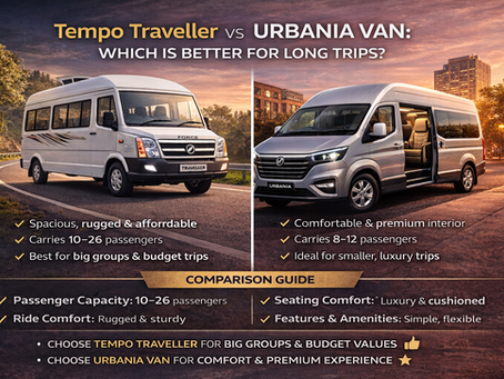 Tempo Traveller vs Urbania Van