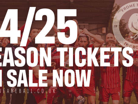 2024/25 SEASON TICKETS ON SALE NOW!
