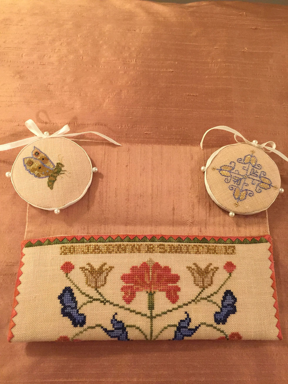 Thumbnail: Floral Sewing Purse & Accessories