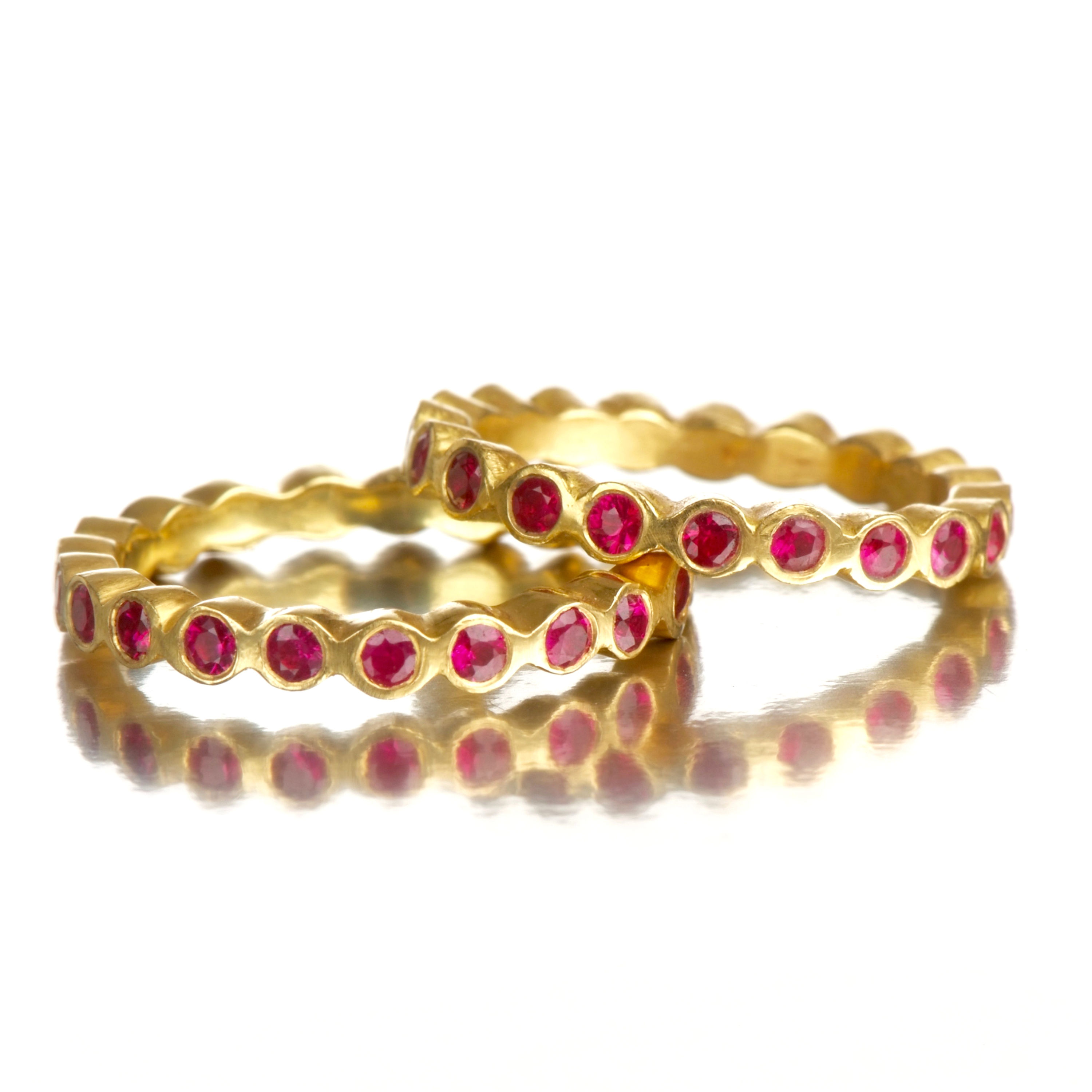 Cups style eternity rubys