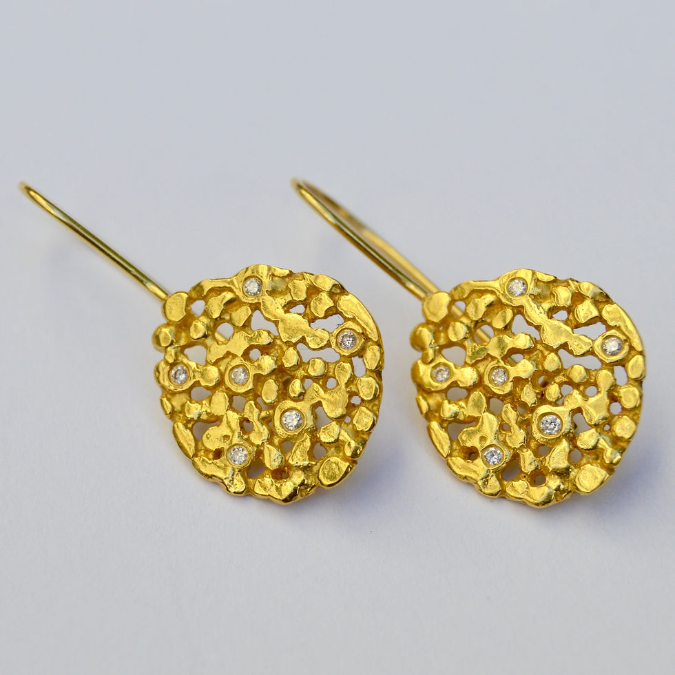 Lace diamonds lace earrings