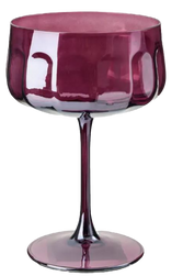 plum coupe glass
