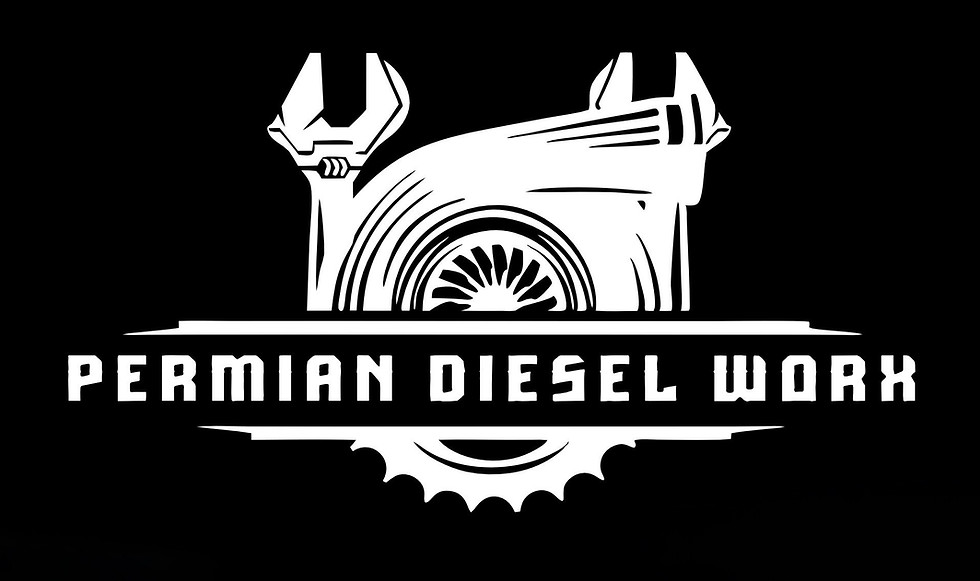 Permian Diesel Worx logo for Midland, Texas oil field equipment, power ends, fluid ends, allison transmissions, and diesel engine repairs