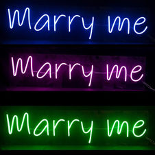 Marry Me Neon Sign Multi Colour Options