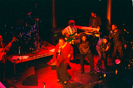 Miriam Makeba and her band