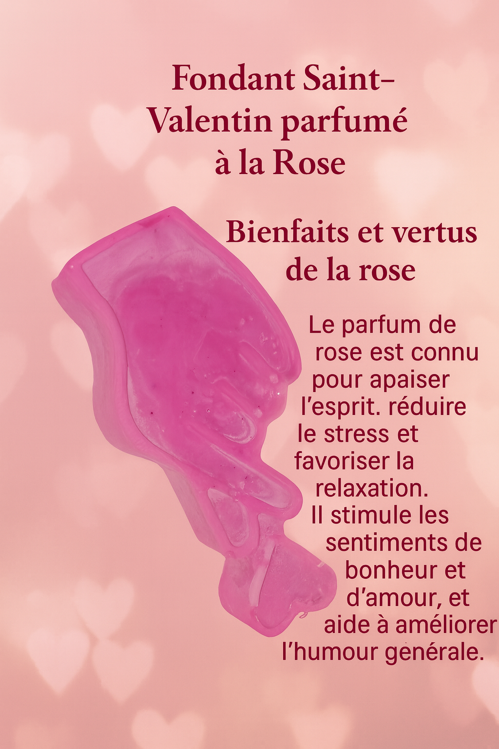 Fondants à la rose  sang Valentin 