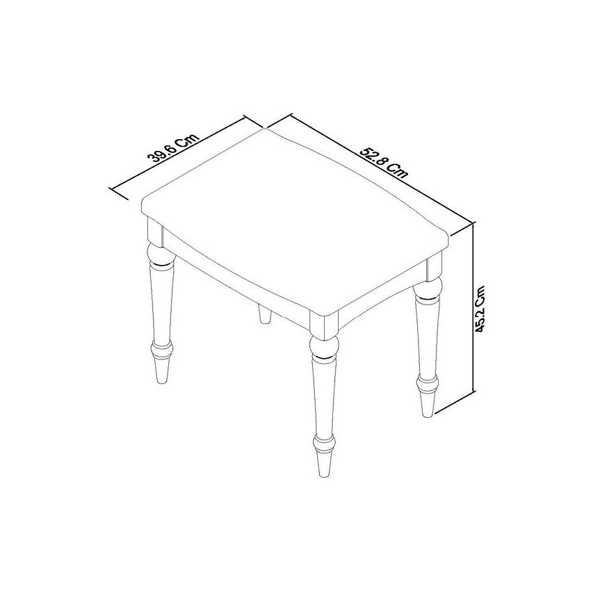 Thumbnail: Montreux Soft Grey Stool - Pebble Grey Fabric