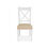 Thumbnail: Hampstead Two Tone X Back Chair - Ivory Bonded Leather (Pair)