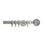 Thumbnail: Neo Premium 28 mm Smoke Grey Ball Curtain Pole Set - Stainless Steel
