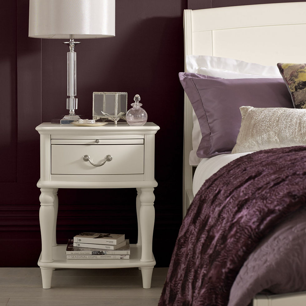Thumbnail: Bordeaux Ivory 1 Drawer Nightstand