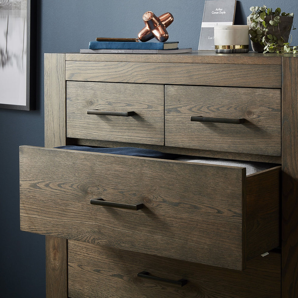 Thumbnail: Turin Dark Oak 4+2 Drawer Chest