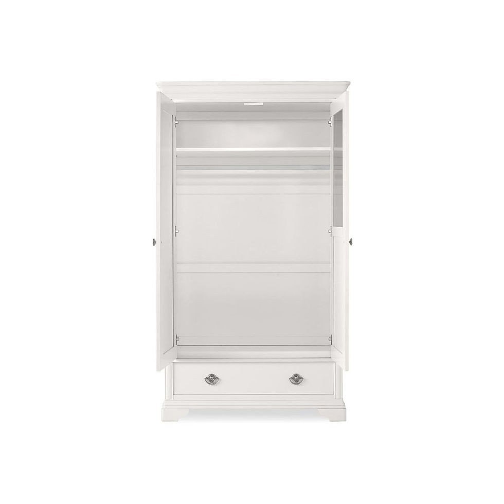 Thumbnail: Chantilly White Double Wardrobe - Signature Collection