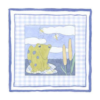 Frog with Plaid II - Canvas Art