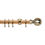 Thumbnail: Neo Oak 28 mm Ball Curtain Pole Set - Spun Brass