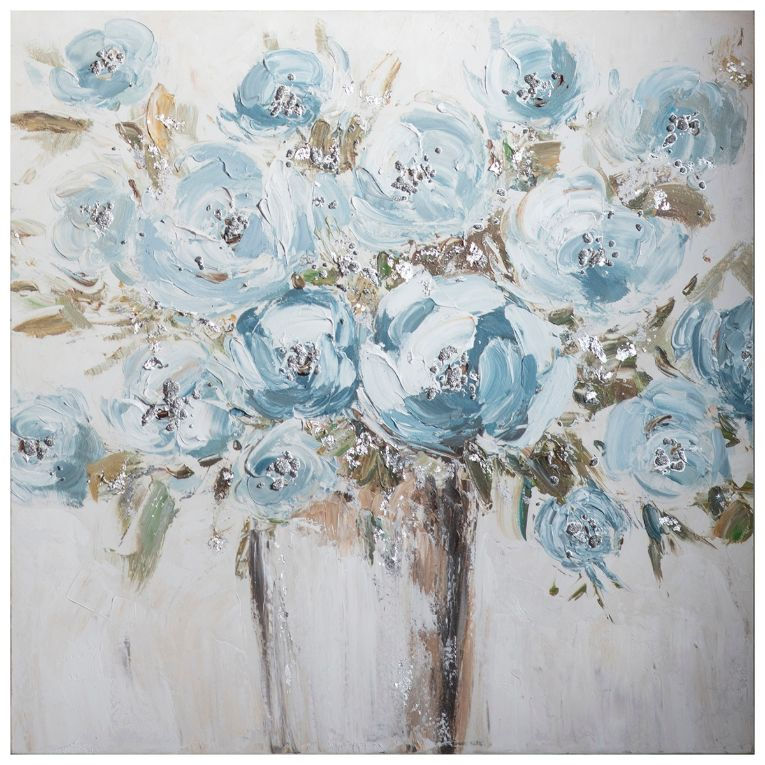 Handful Bouquets Textured Art Canvas