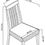 Thumbnail: Bergen Grey Washed Slat Back Chair - Grey Bonded Leather (Pair)