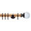 Thumbnail: Neo Oak 35 mm Pumpkin Ball Curtain Pole Set - Black Nickel