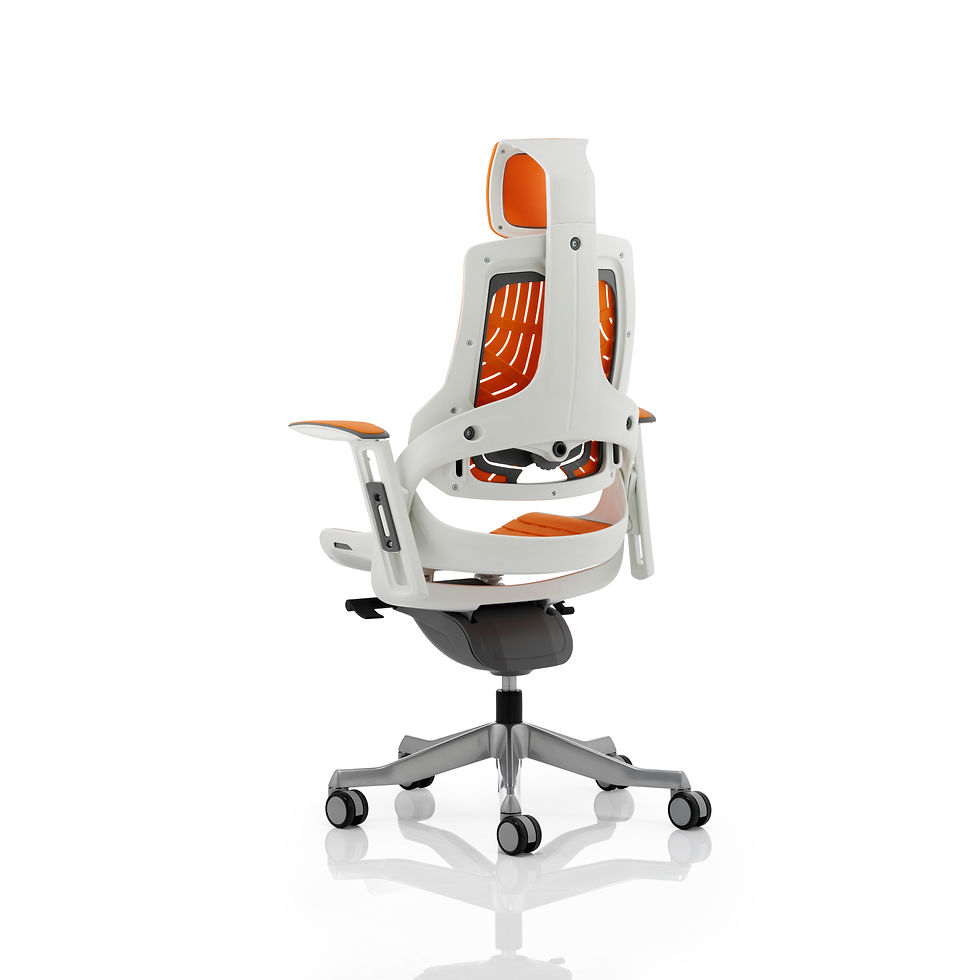 Thumbnail: Zure Executive Chair Elastomer Gel With Arms & Headrest