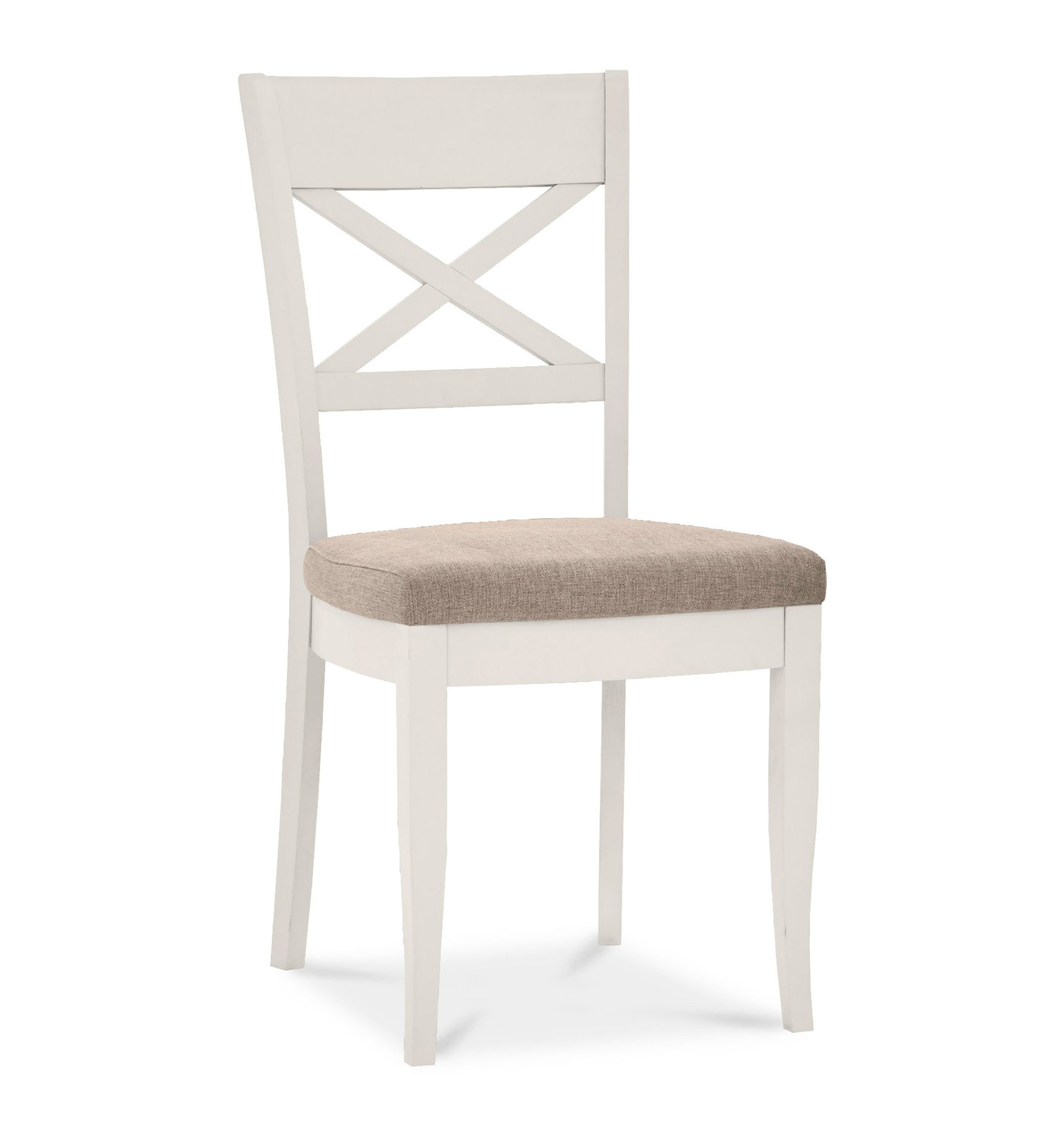 Montreux Soft Grey X Back Chair - Pebble Grey Fabric (Pair)